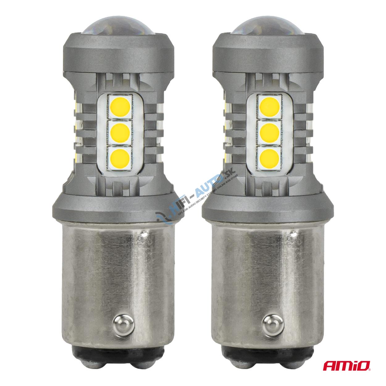 LED žiarovky STANDARD BAY15D P21/5W 3030 15SMD White 12/24V