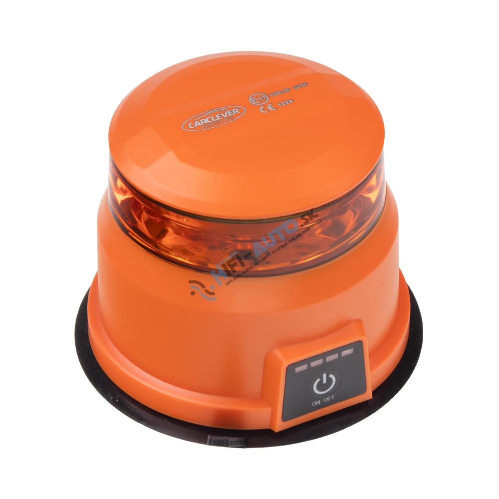 AKU LED maják, oranžový, dálkové ovládání, magnet, ECE