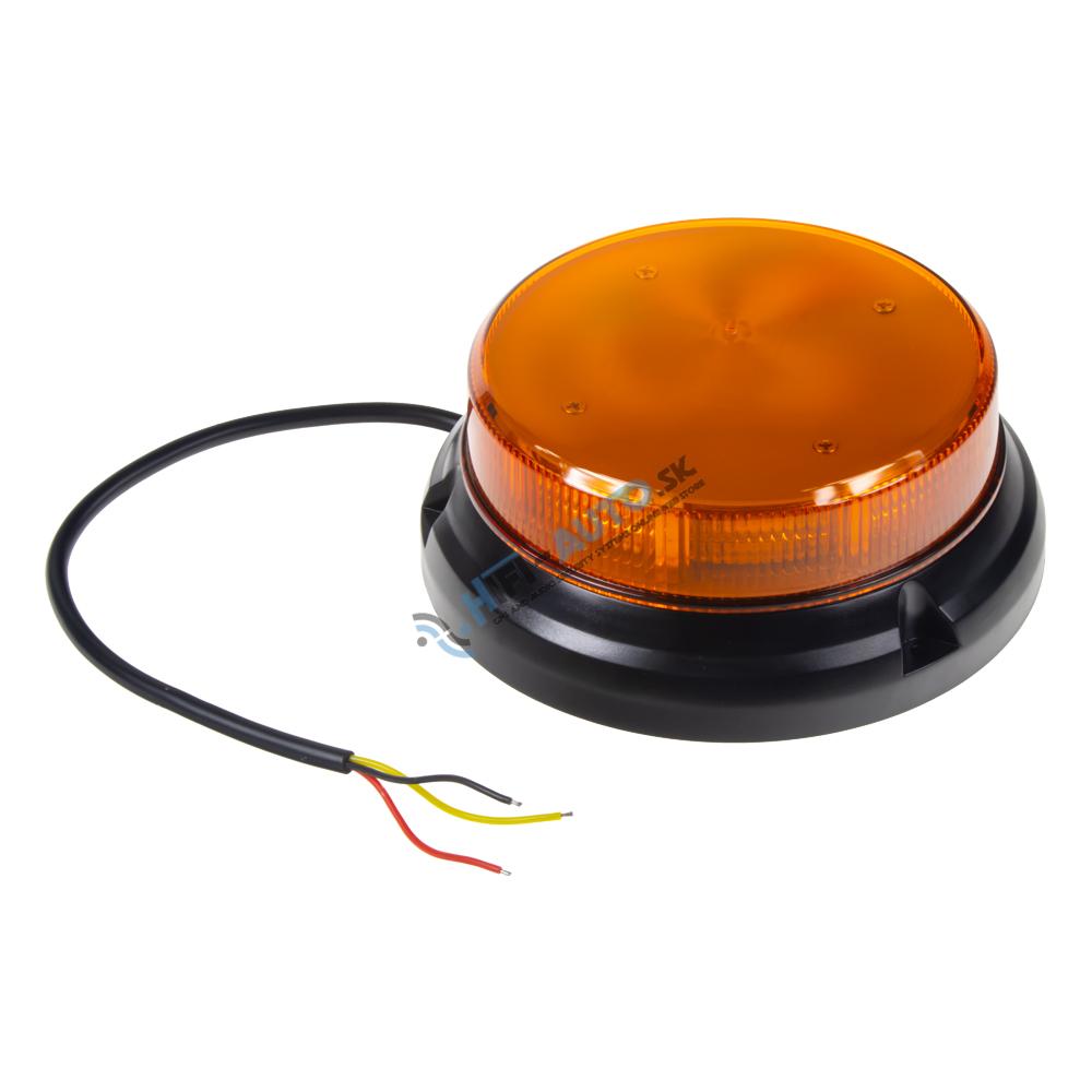 LED maják, 12-24V, 32x0, 5W oranžový, pevná montáž, ECE R65 R10