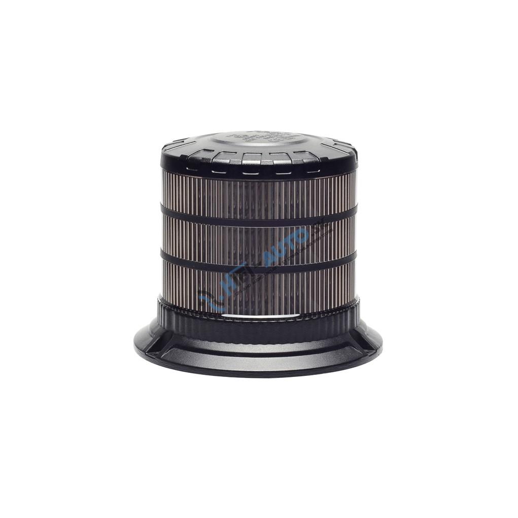 LED maják, 12-24V, 24xLED oranžový, pevná montáž, smoke, ECE R65