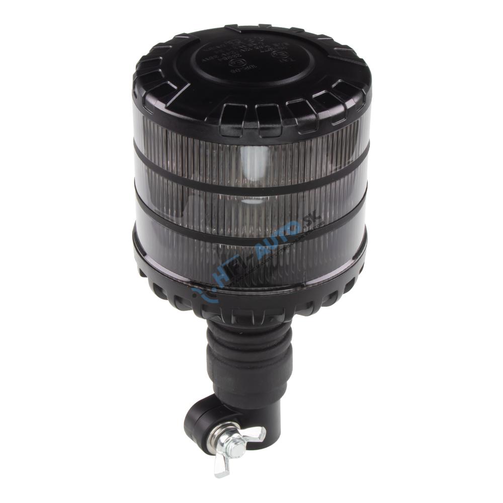 LED maják, 12-24V, 24xLED oranžový, na držiak, smoke, ECE R65