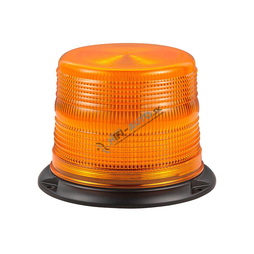 LED maják, 12-48V, 48xLED oranžový, pevná montáž, ECE R65