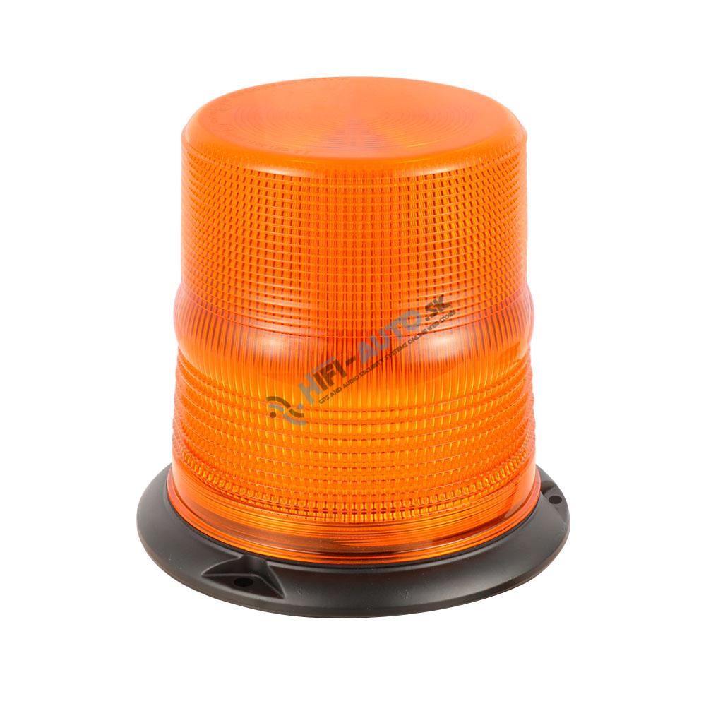 LED maják, 12-48V, 60xLED oranžový, pevná montáž, ECE R65