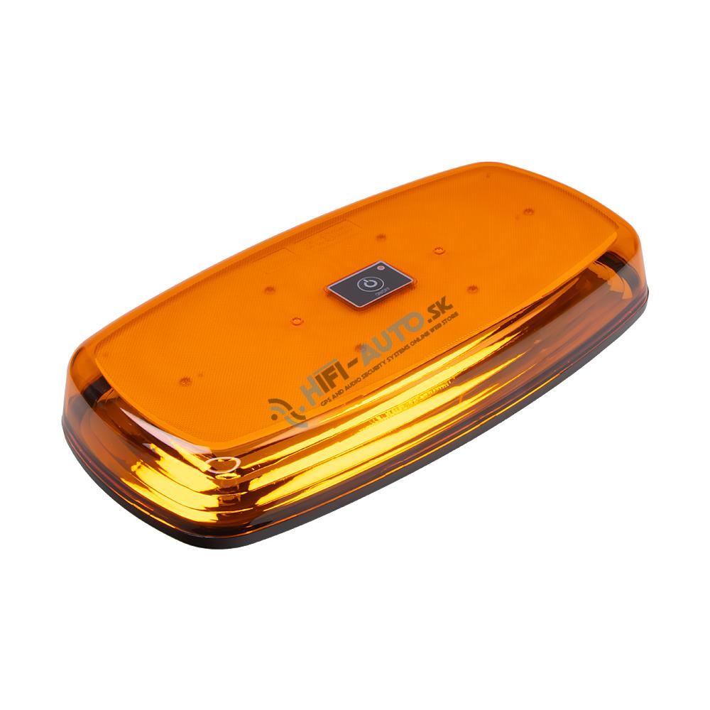 AKU LED rampa oranžová, 84LEDx0,5W, magnet, 12-24V, 304mm, ECE R65 R10