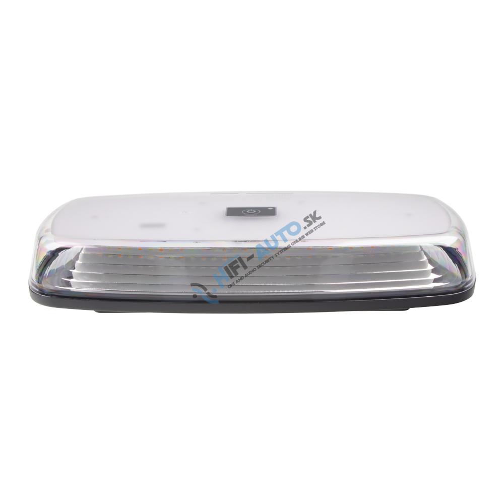 AKU LED rampa oranžová + biela, 84LEDx0, 5W, magnet, 12-24V, 304mm, ECE R65 R10