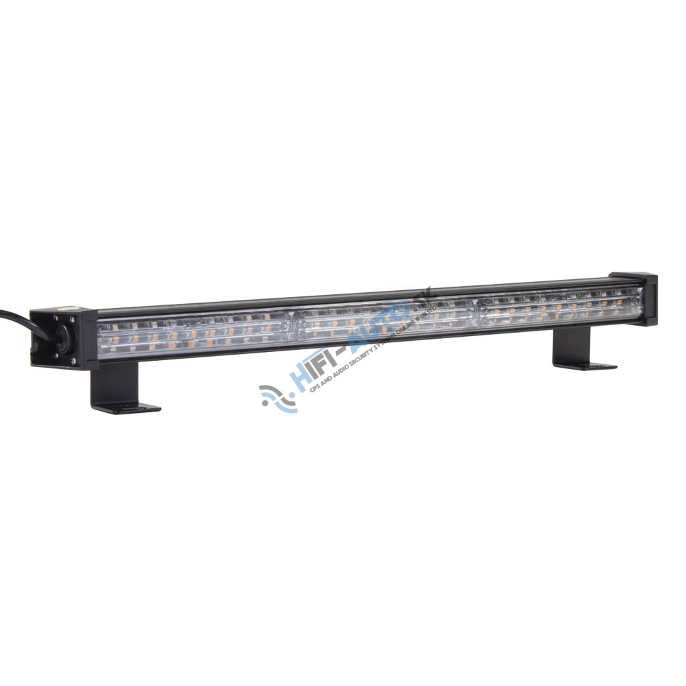 LED alej vodeodolná (IP67) 12-24V, 27x LED 1W, oranžová 484mm, ECE R65
