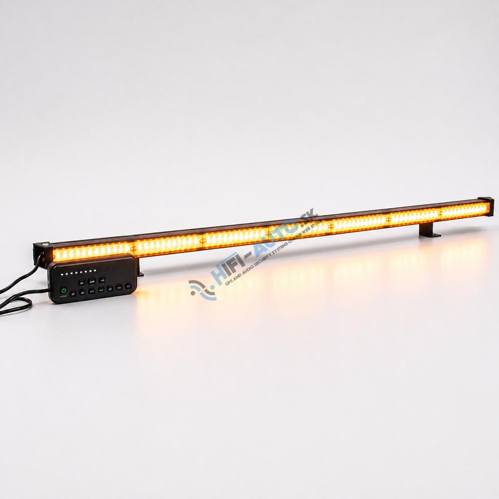 LED alej vodeodolná (IP67) 12-24V, 96x LED 1W, oranžová 1204mm, d.o., ECE R65