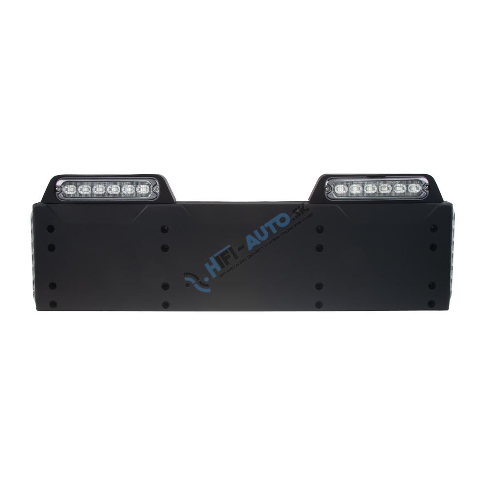 4x PREDATOR 6x4W LED pod ŠPZ, 12-24V, modrý, ECE R65