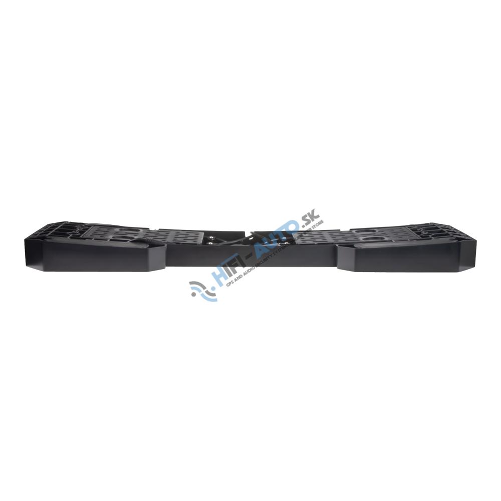 4x PREDATOR 6x4W LED pod ŠPZ, 12-24V, prehnuté, oranžové, ECE R65
