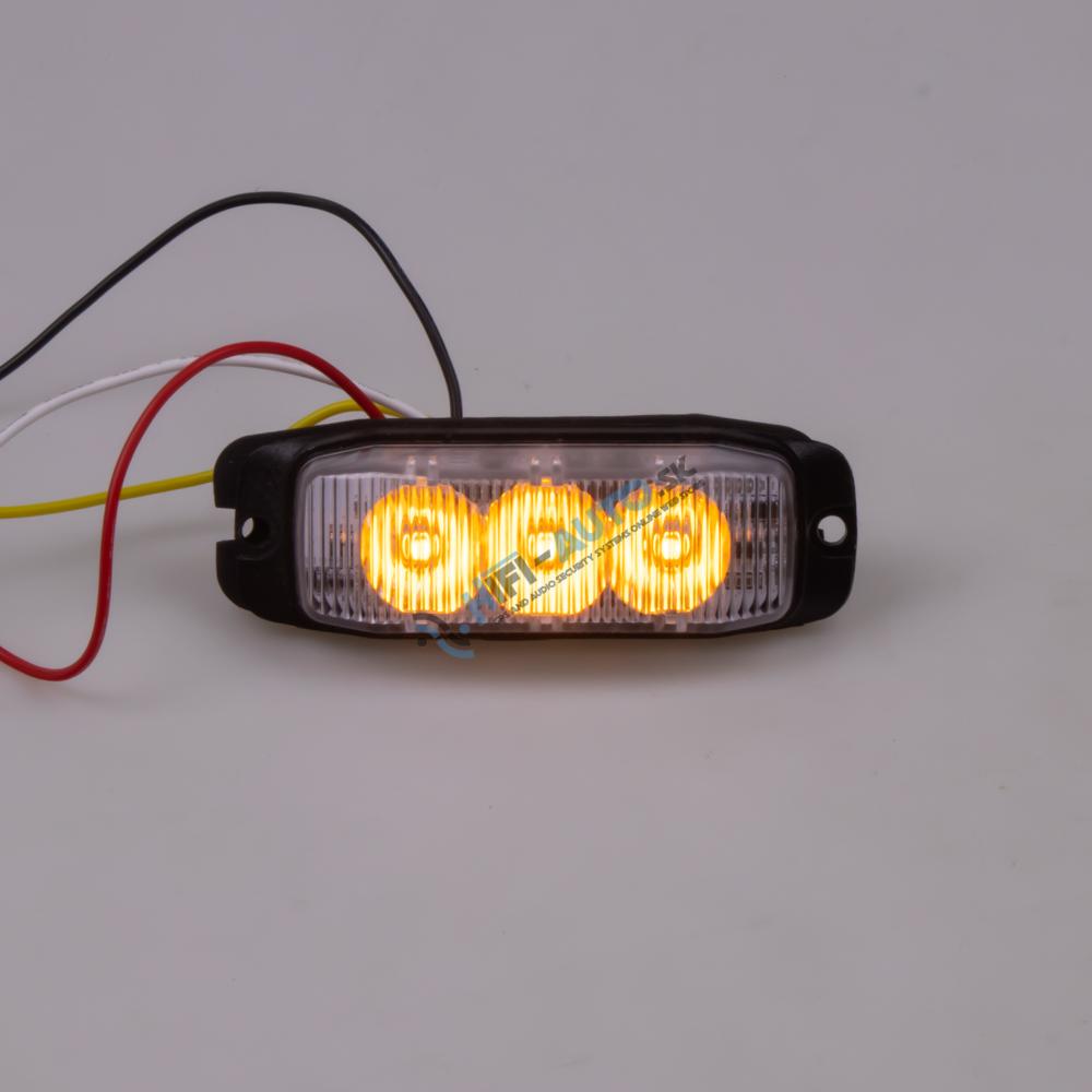 PROFI SLIM výstražné LED svetlo vonkajšie, oranžové, 12-24V, ECE R65