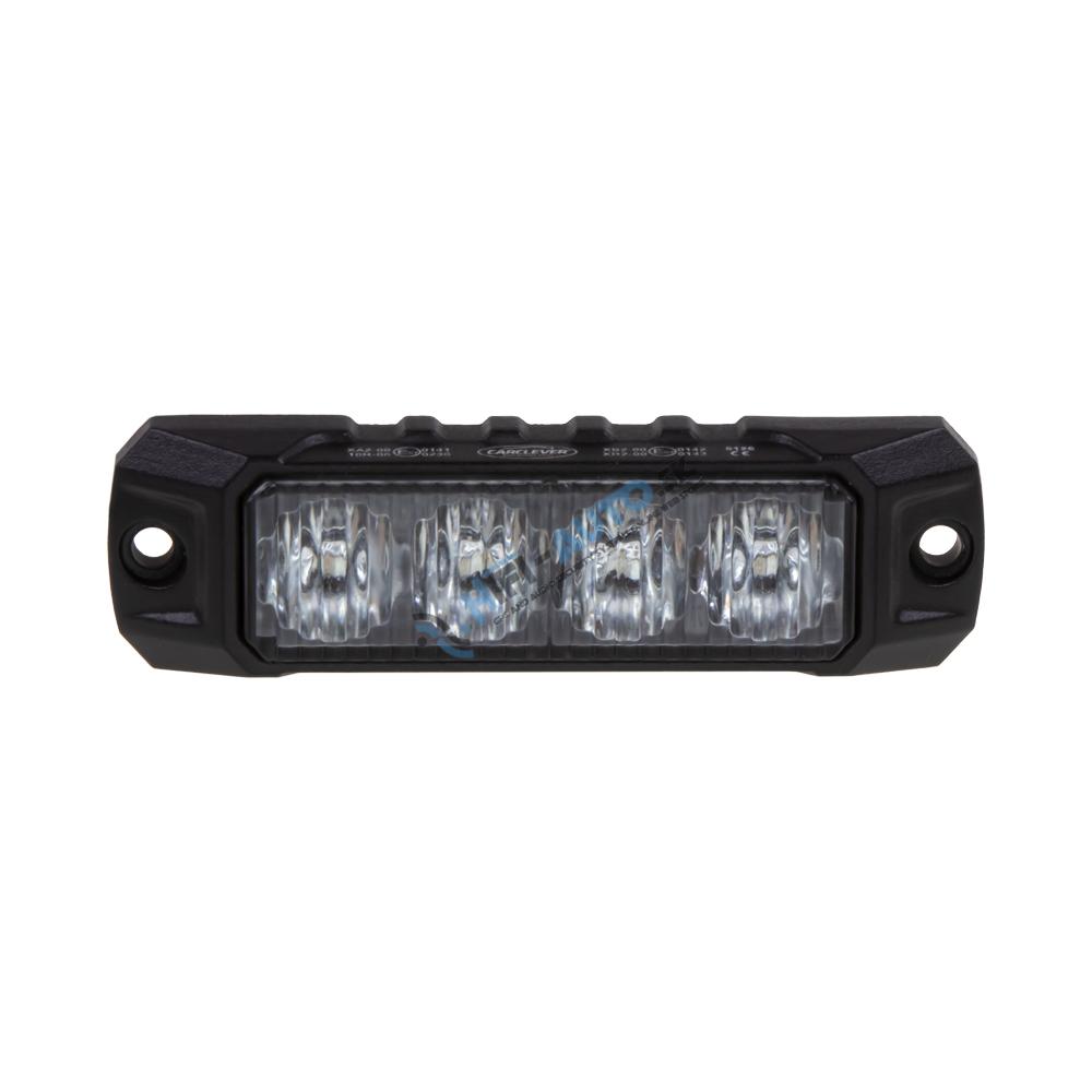 PROFI výstražné LED svetlo vonkajšie, červeno modré, 12-24V, ECE R65