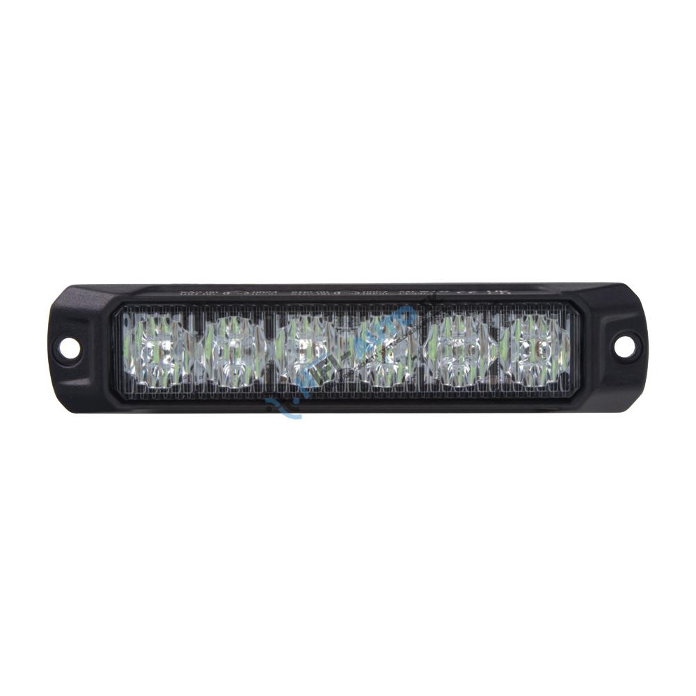 PROFI výstražné LED svetlo vonkajšie, červeno-modré, 12-24V, ECE R65