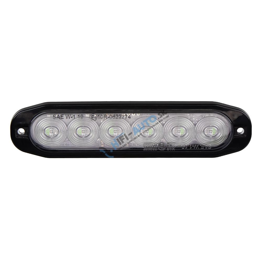 PROFI SLIM výstražné LED svetlo vonkajšie, modro-červené, 12-24V, ECE R10