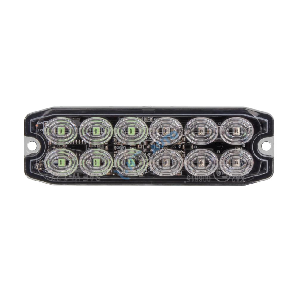PROFI SLIM výstražné LED svetlo vonkajšie, modro-červené, 12-24V