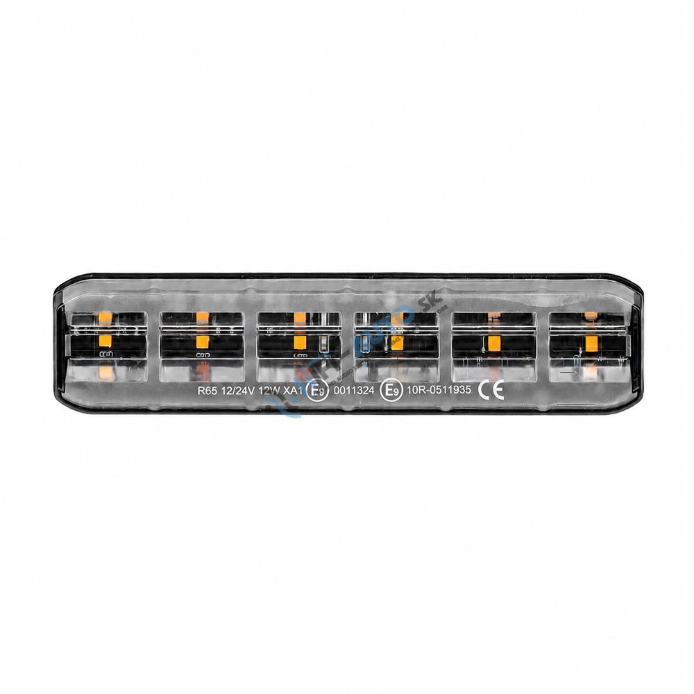 PREDATOR 6x3W LED, 12-24V, oranžový, flexibilný, ECE R65