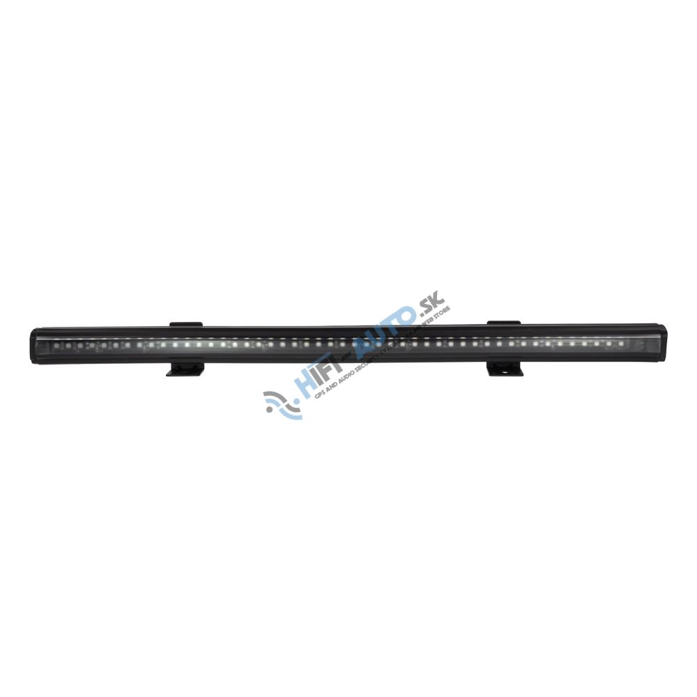 Gumové výstražné LED svetlo vonkajšie, modro-červené, 12/24V, 440mm