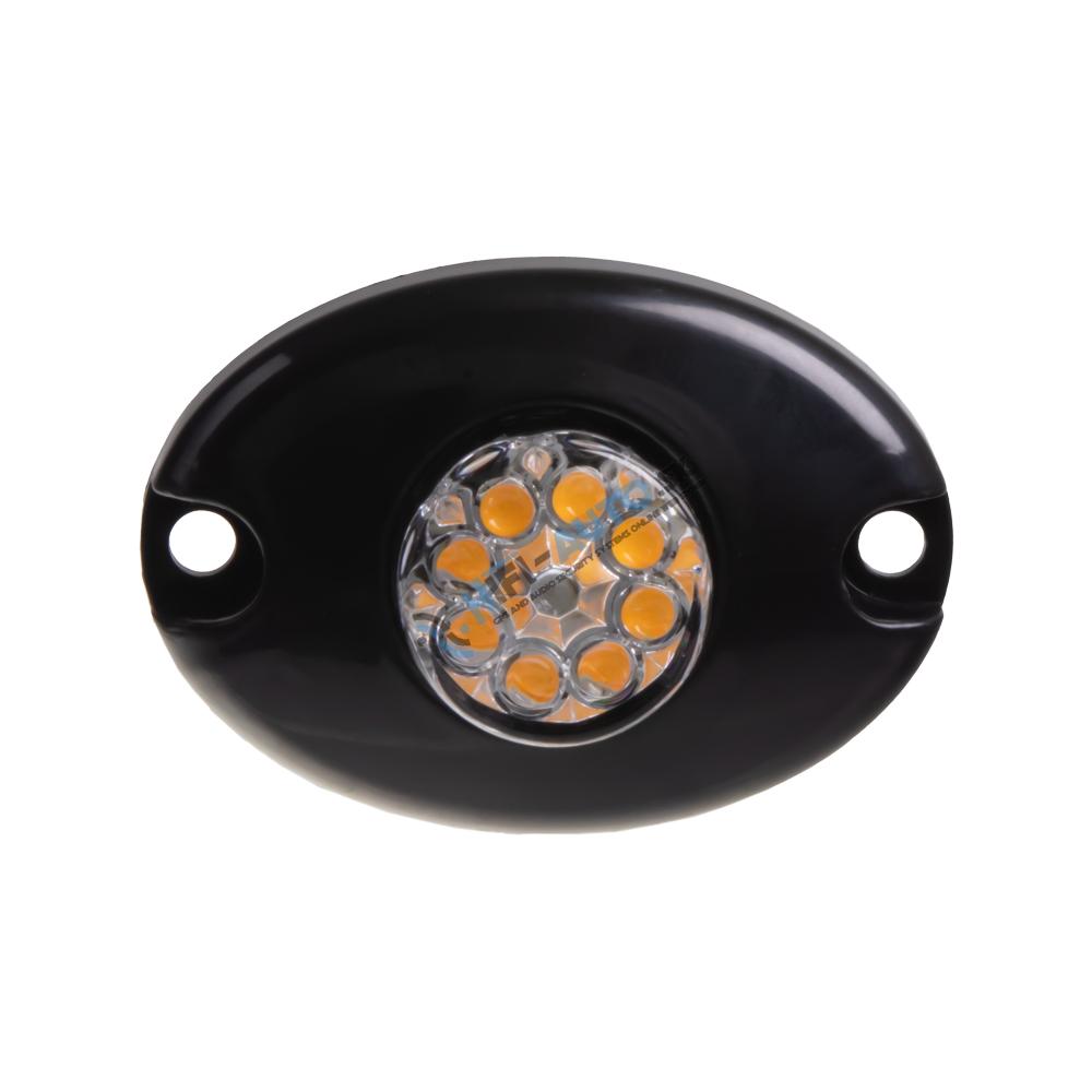 2x PROFI výstražné LED svetlo vonkajšie oranžové, 12-24V, ECE R65