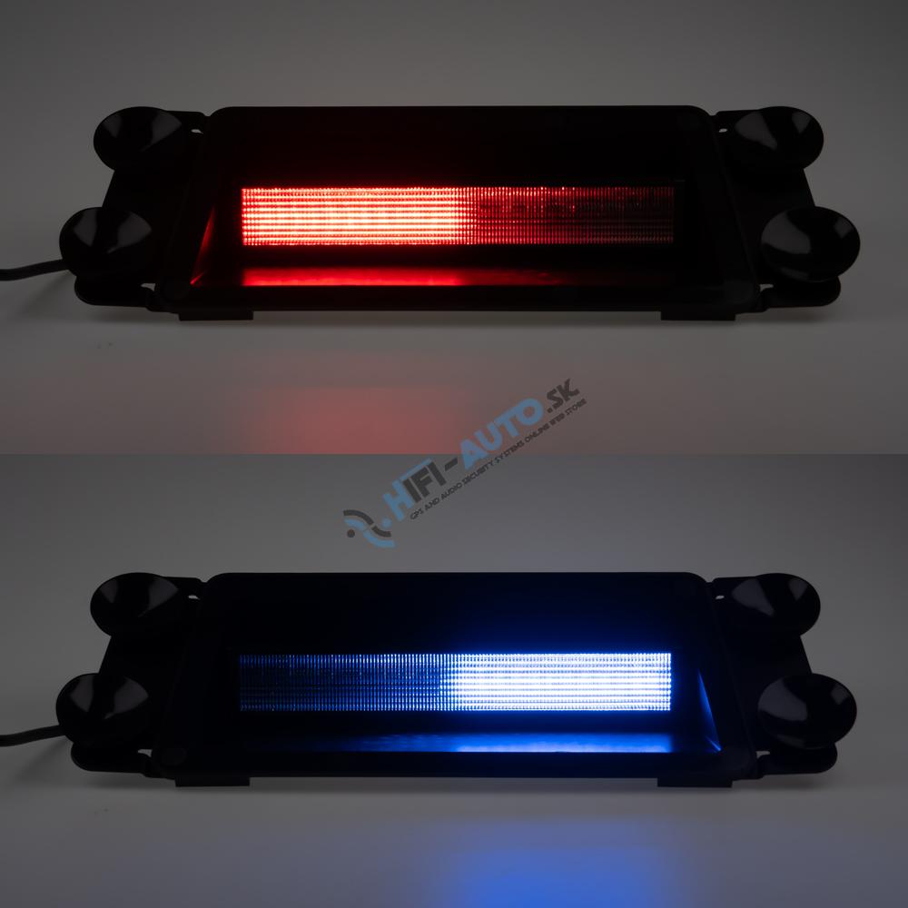PREDATOR LED vnútorné, 24x LED 1,5 W, 12/24V, červeno-modrý, ECE R10