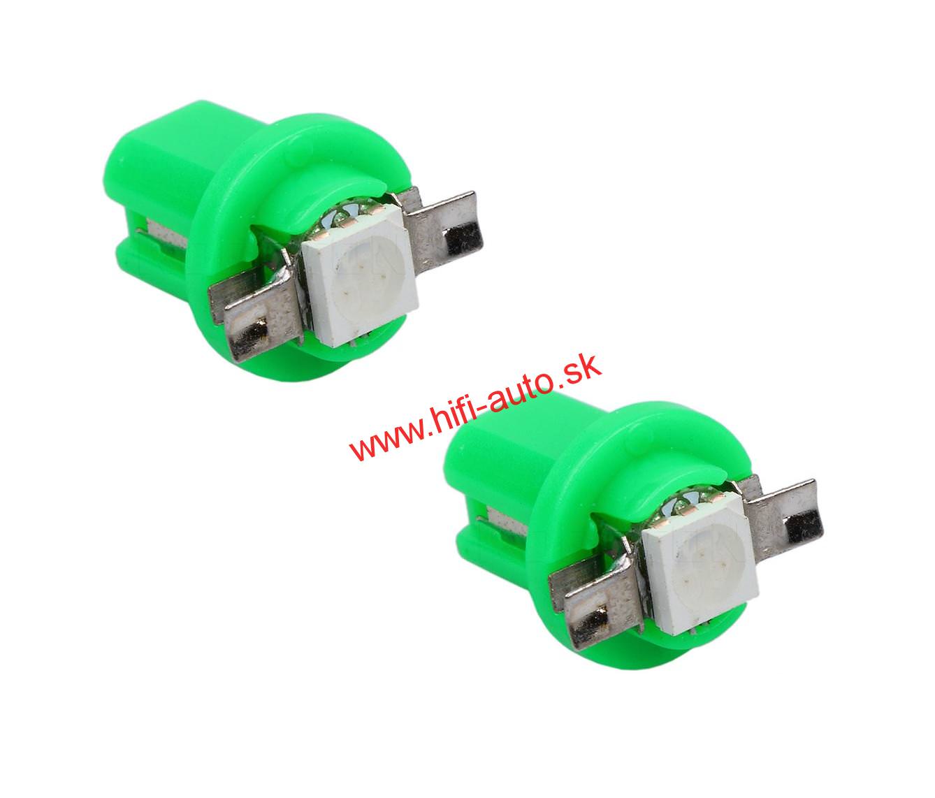 Autožiarovka B8,5D - 5050 zelená