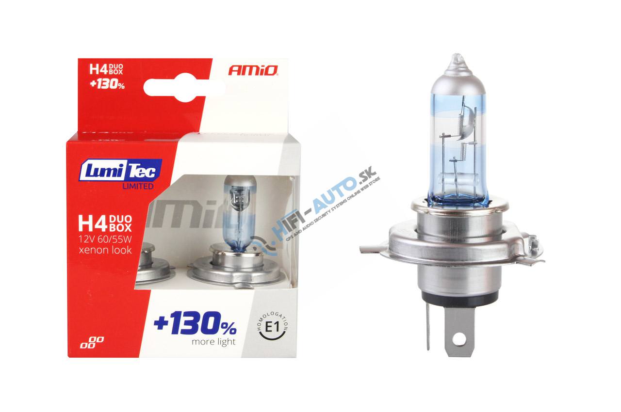 Halogénové žiarovky 2ks H4 LumiTec LIMITED +130% 12V 60/55W