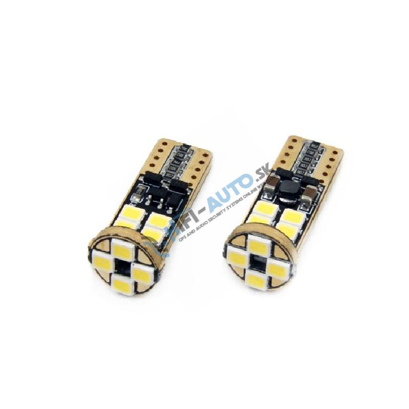 Autožiarovka T10, 12xled 12V, biela, 1ks, 2835 Canbus