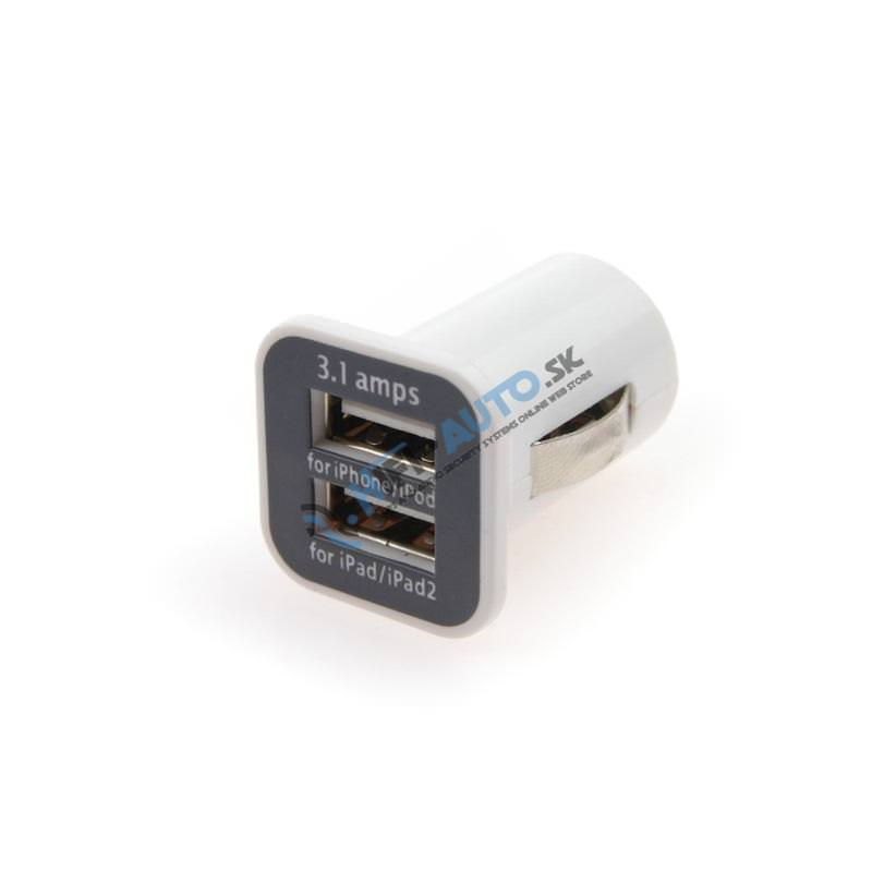 Autonabíjačka mobilného telefónu 2xUSB 12/24V