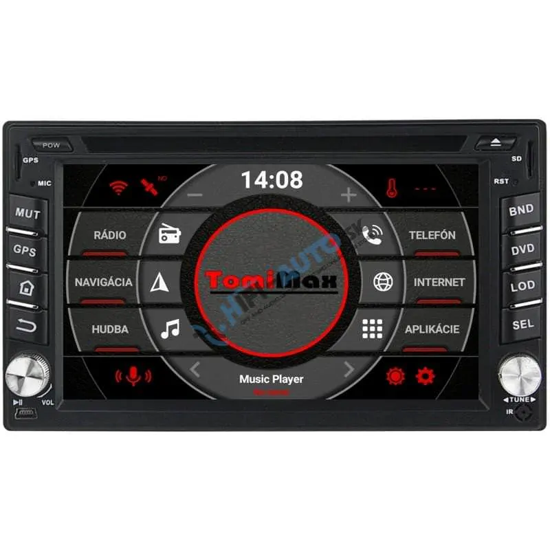 ANDROID 14 2DIN autorádio WIFI, GPS, USB