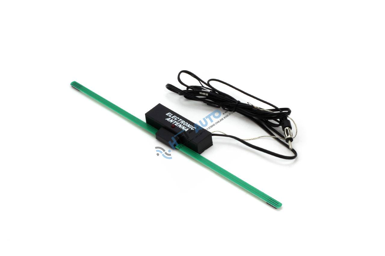 Vnútorná autoanténa so zosilovačom 34cm 2,1m DIN