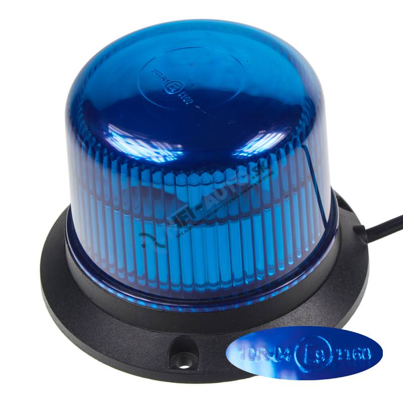 PROFI LED maják 12-24V 10x3W modrý magnet ECE R10 121x90mm