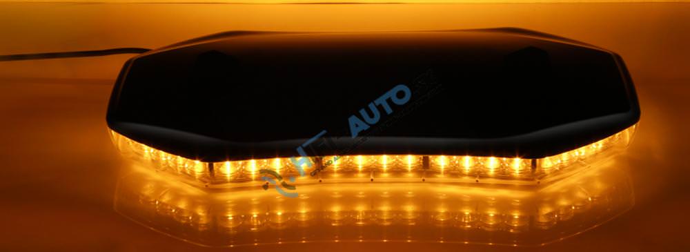 LED rampa 398 mm, oranžová, magnet, 12-24V, ECE R65