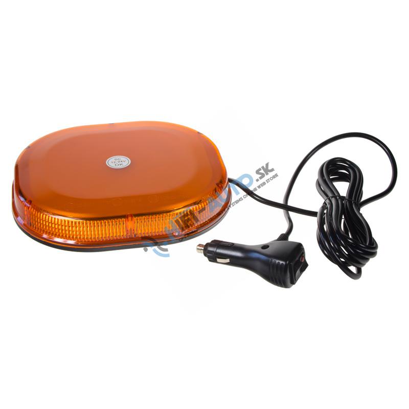 Rampa oranžová, 32LEDx1W, magnet, 12-24V, 200 mm, ECE R65