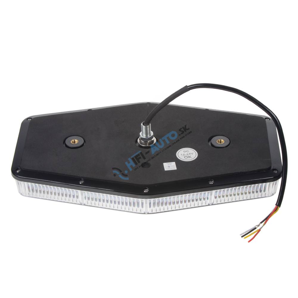 Rampa oranžová, 48LEDx1W, pevná montáž, 12-24V, 279 mm, ECE R65