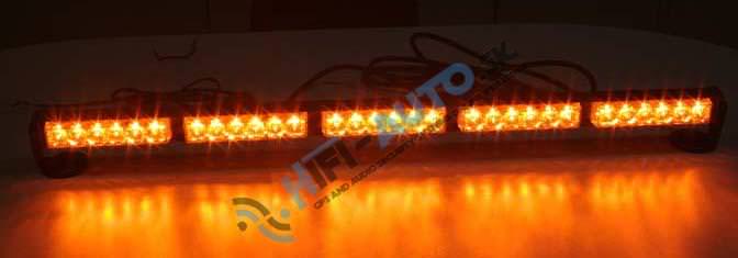 LED svetelná alej, 30x1W LED, oranžová 800 mm, ECE R10