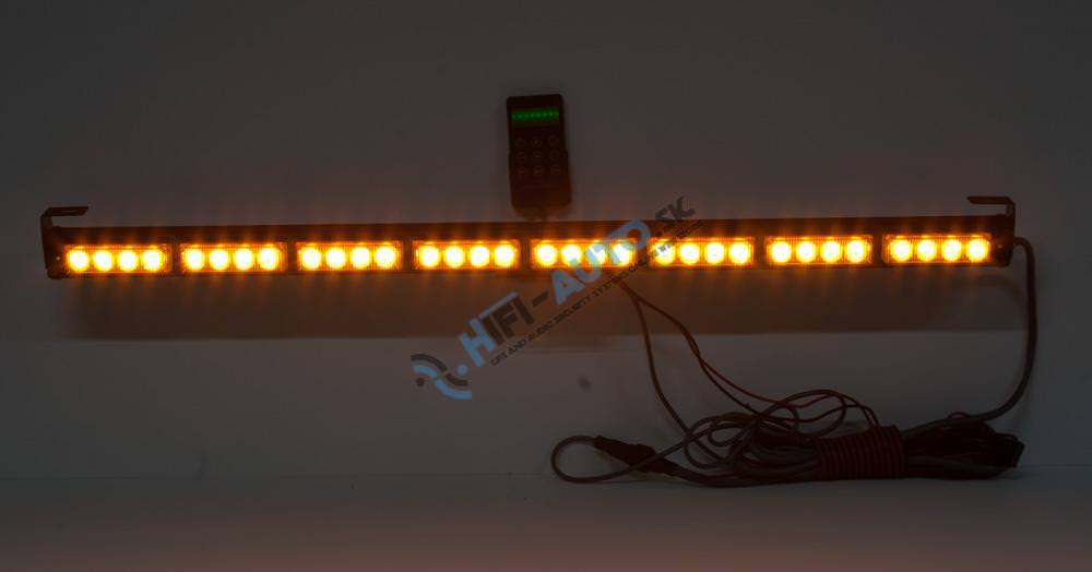 LED svetelná alej, 32x3W LED, oranžová s displejom 910 mm, R65