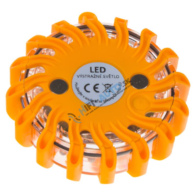 LED výstražné svetlo 16LED, oranžové 