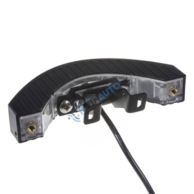 Výstražné LED svetlo vonkajšie, 12-24V, 12x3W, oranžové, ECE R65