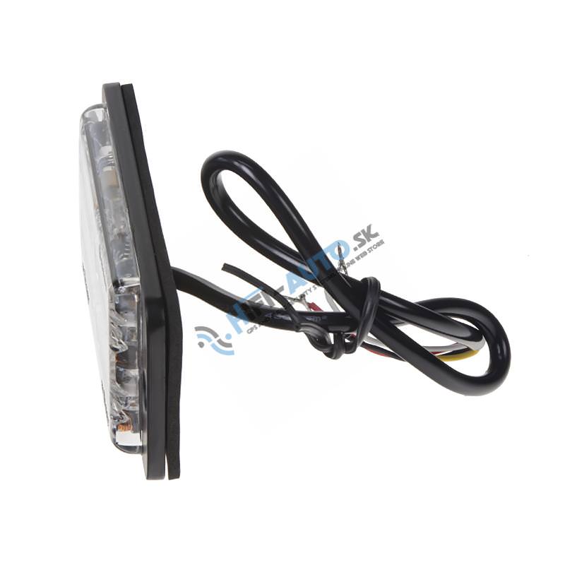 LINEAR LED dual 12x5W LED, 12-24V, oranžový, ECE R65