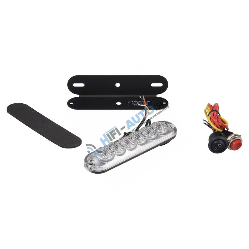 PREDATOR 6x3W LED, 12-24V, oranžový, ECE R65