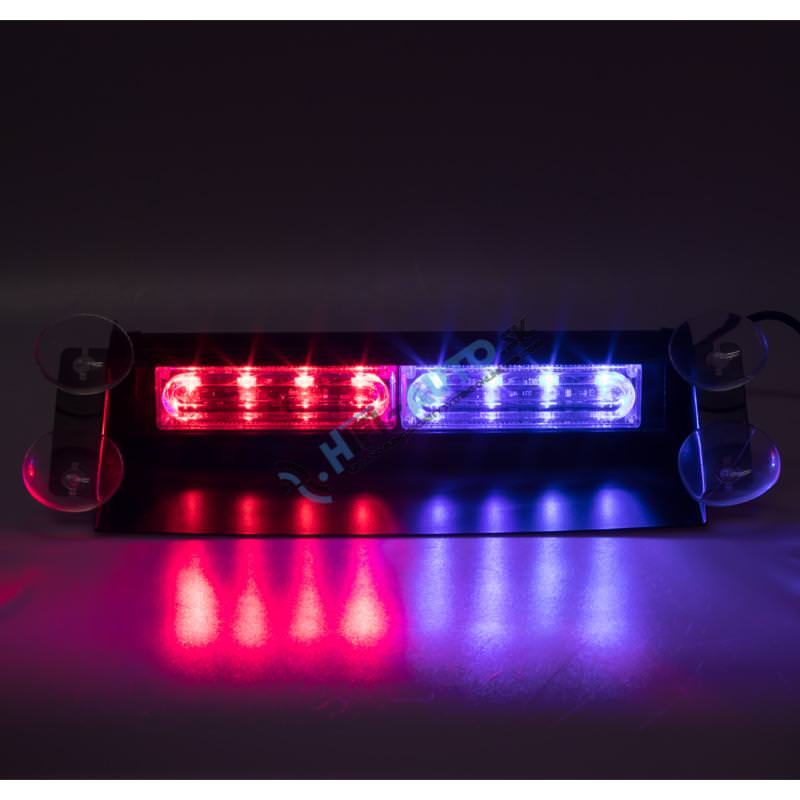 PREDATOR LED vnútorný, 8x LED 3W, 12V, modro-červený