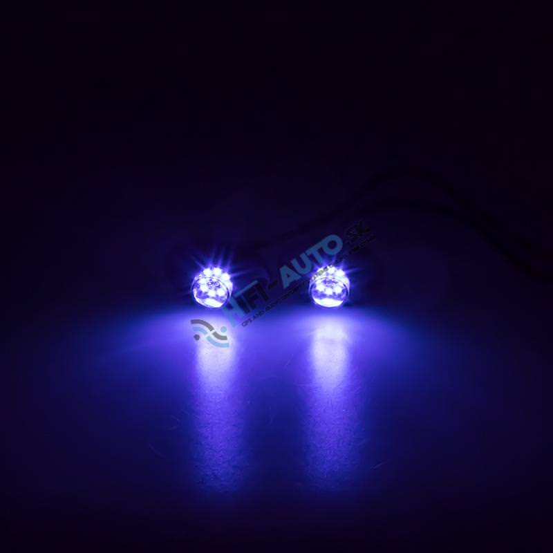 LED stroboskop modrý 8x3W, 12-24V