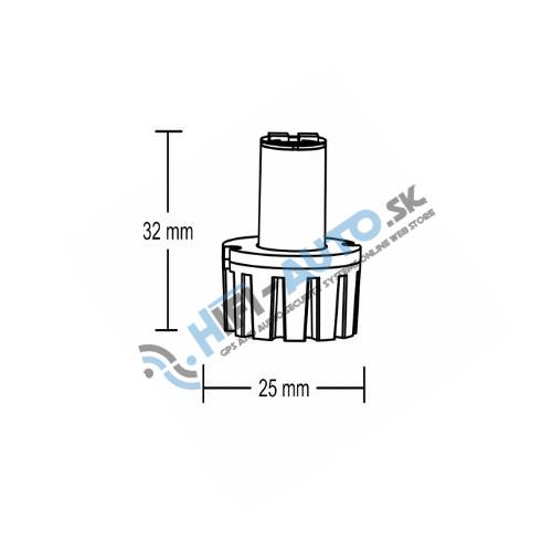 LED stroboskop oranžový 2x3W, 12-24V