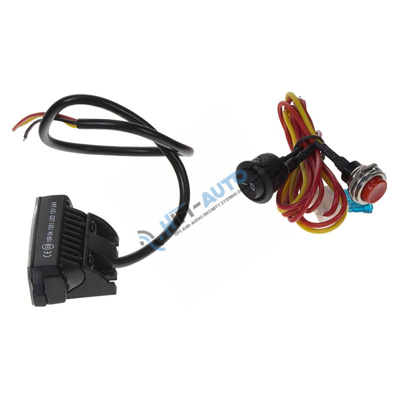 MINI PREDATOR 3x1W LED, 12-24 V, oranžový, ECE R10