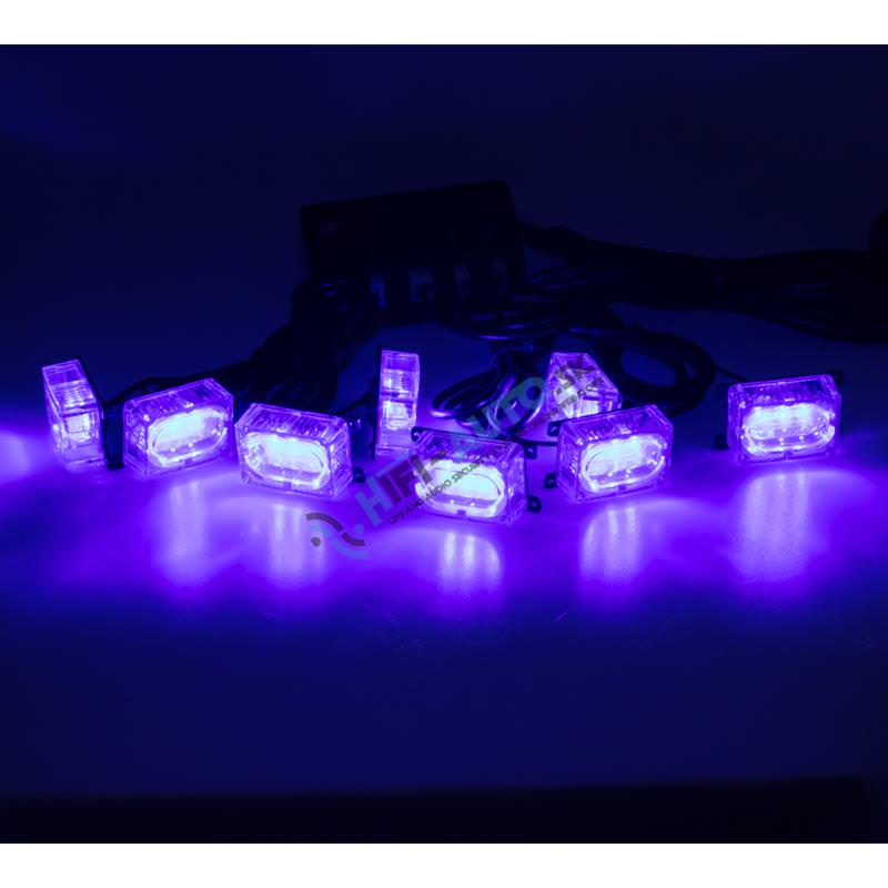 PREDATOR LED do mriežky, 12 V, modrý