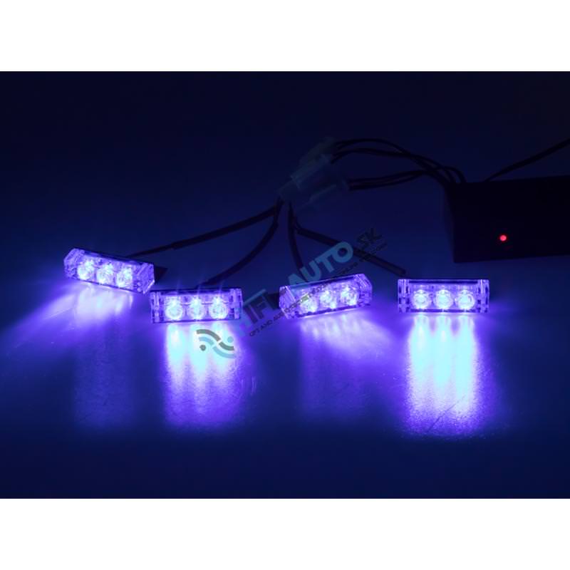 PREDATOR LED do mriežky, 12 V, modrý