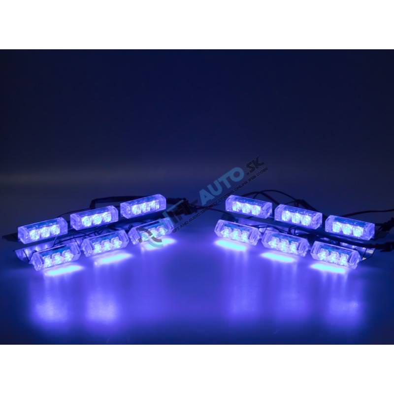 PREDATOR LED do mriežky, 12 V, modrý
