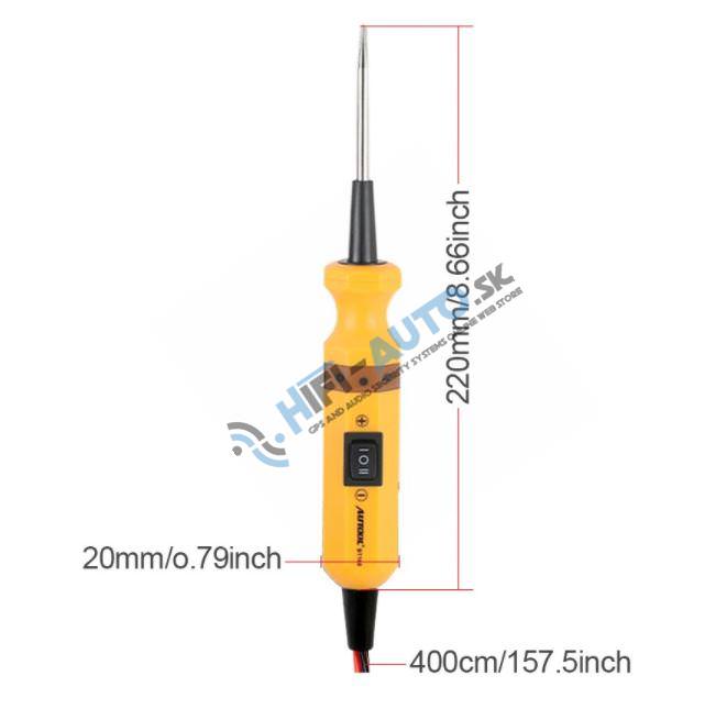 Multifunkčný tester - skúšačka elektrických obvodov auta 12/24V