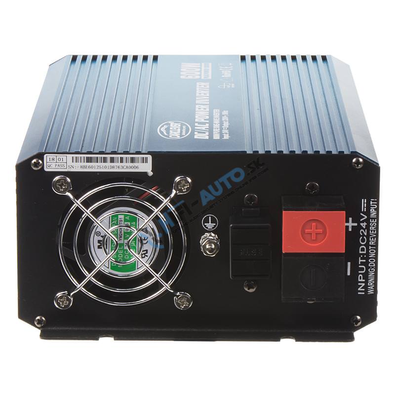 Sínusový menič napätia z 24/230V, 600W