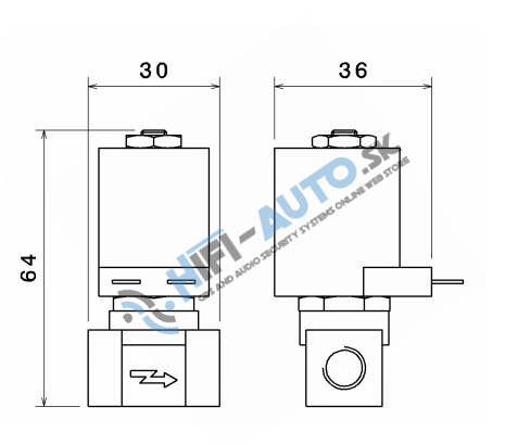 FIAMM elektromagnetický ventil 24V