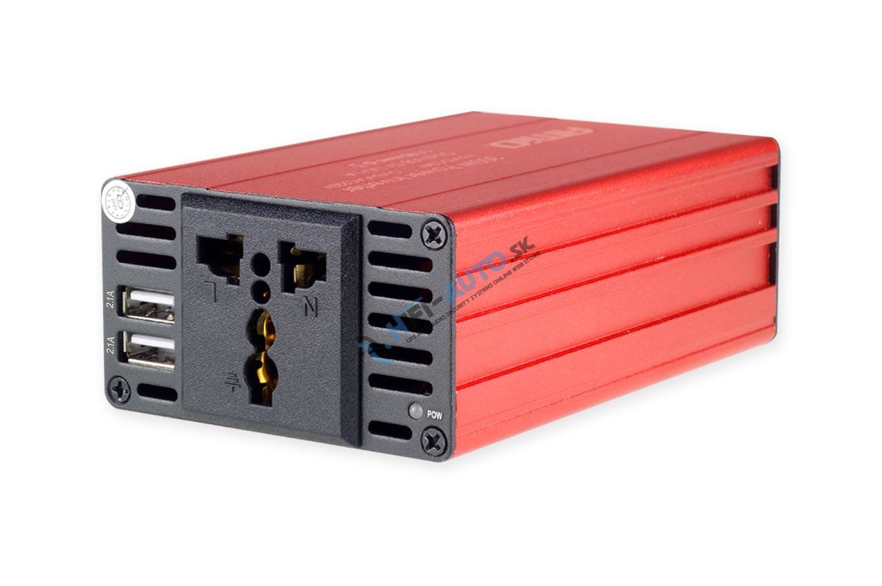 Menič napätia 12V/230V 300W/600W 2xUSB