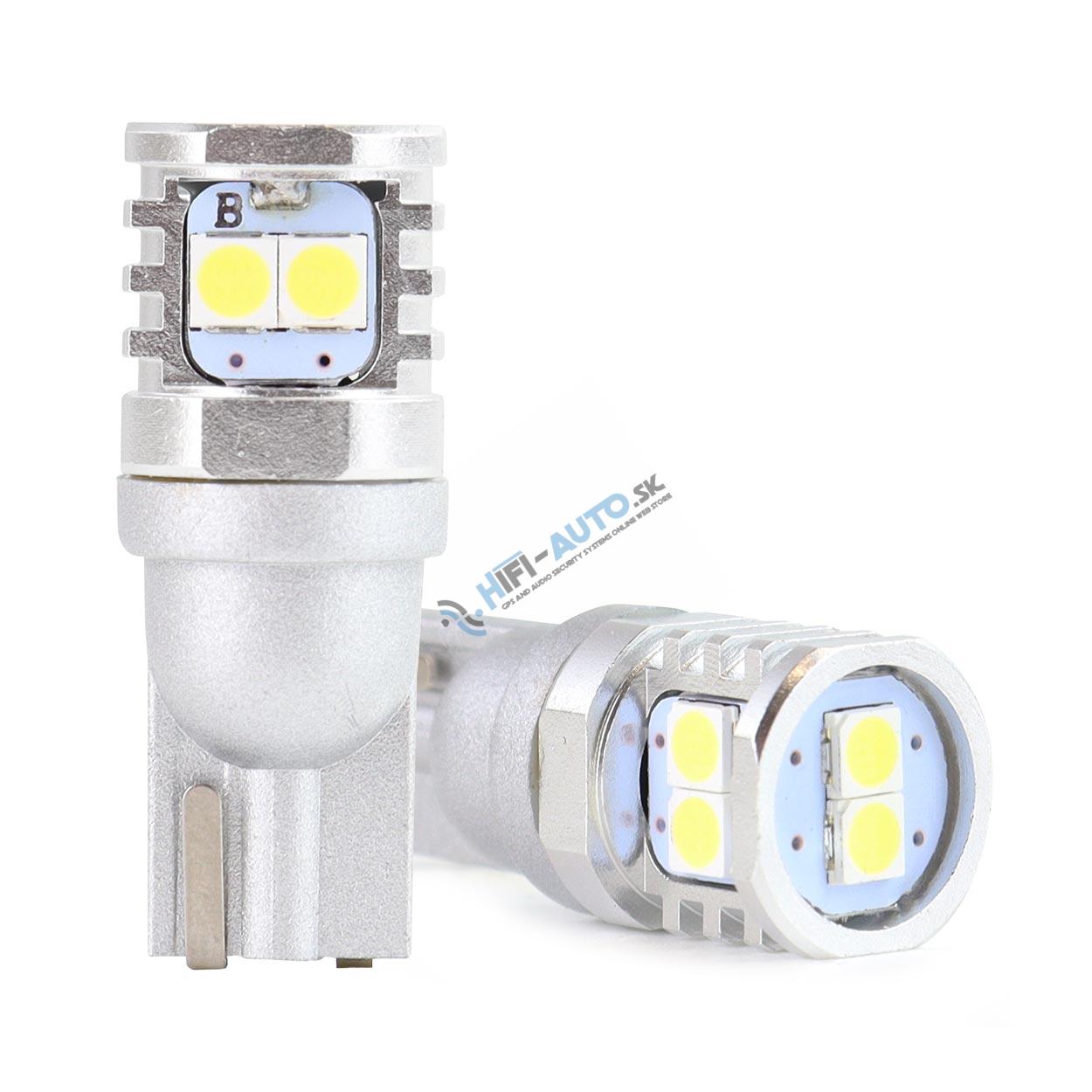 LED žiarovka T10 W5W CANBUS 6SMD 3030 White 12V-24V